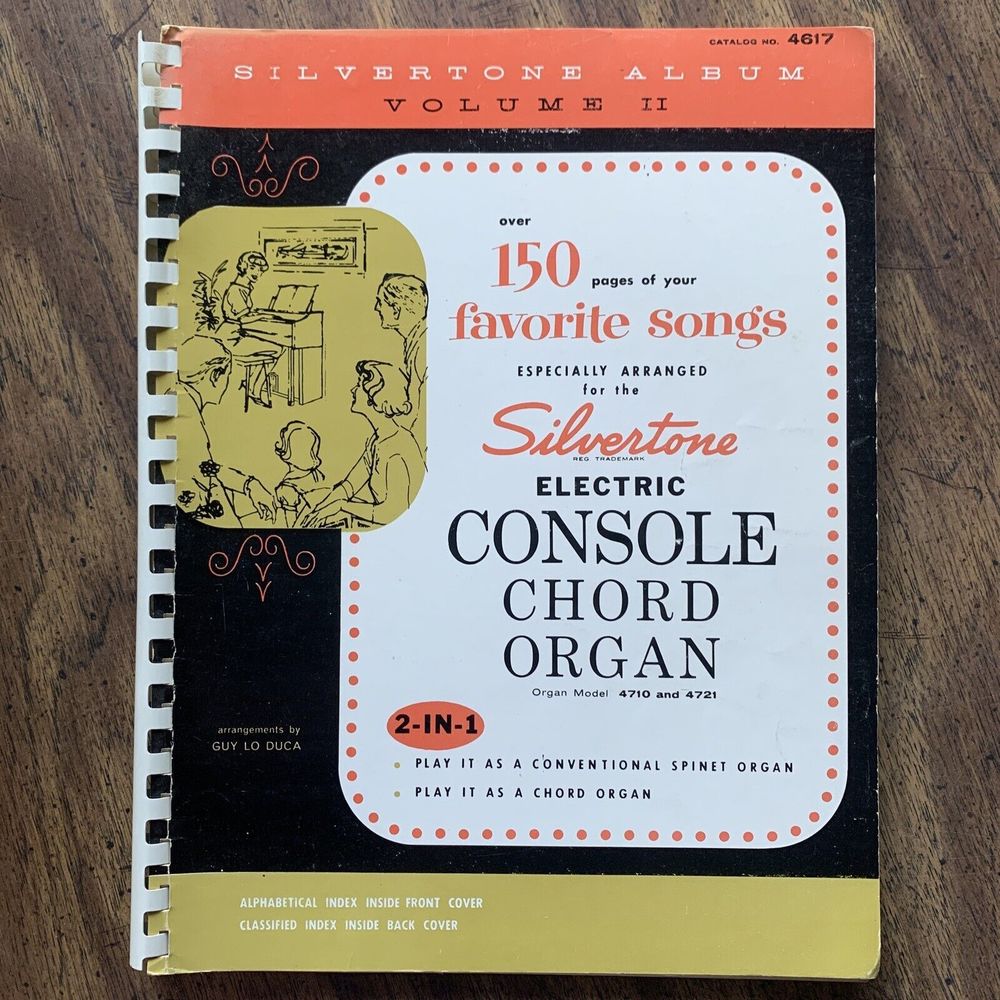 Vintage Silvertone Album Volume 2, 150 Favorites - Electric Console Chord Organ